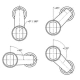 Fox Body Cap, 1.834" Bore, EVOL R, 1" Spherical Bearing Bore, 2.750" Drop, 90°