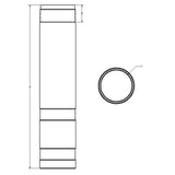 Fox - Body, 1.5" x 8.000" TLG, Black
