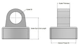 Custom Axis Steel Snap Ring Body Cap