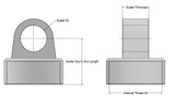 Custom Axis Steel Piggyback Coil Over Body Cap