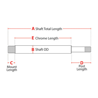 Custom Axis - Shock Shaft, 5/8