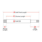 Fox - Shock Shaft, 0.5" OD, Solid, 5.75" TLG