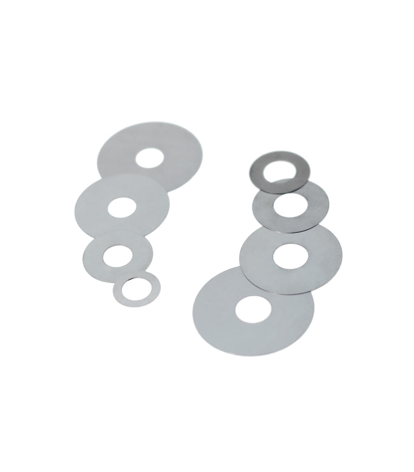 Shige 9mm ID Shock Valving Shims (Select OD and Thickness) 100 Pack