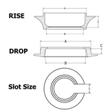 Hygear Billet Spring Retainer, .5" Drop, Front Showa, ATV