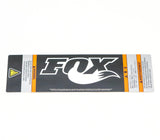 Fox Performance Series Decal, 2.15" x 6.10" With Warnings
