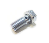 M10 x 1.25 Steel Banjo Bolt with Aluminum Crush Washers