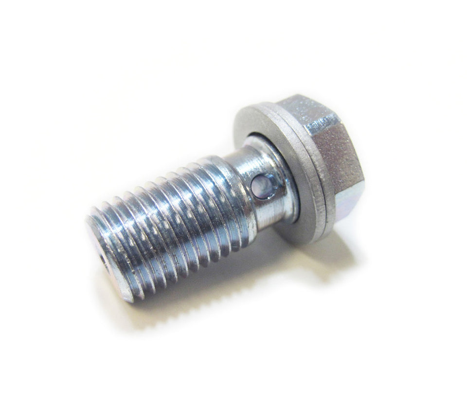7/16-20 Steel Banjo Bolt with Aluminum Crush Washers – Hygear