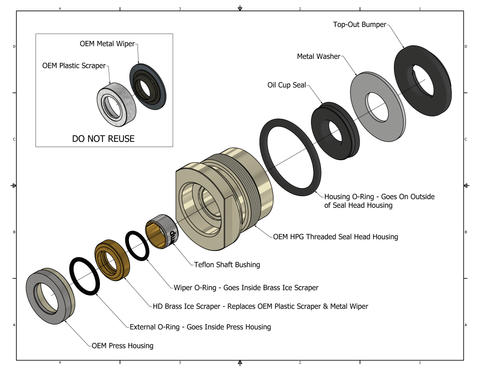 Rebuild Kit for KYB, 1646R40