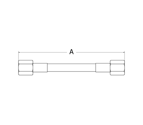 Hygear Double 1/2-20 JIC Hyflo -5 Hose Assembly - 31